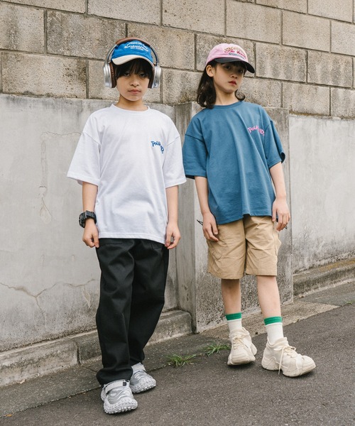 URBAN CHERRY(アーバンチェリー)の「【POLAROAD/ポーラロード】CATプリントオーバーTシャツ(Tシャツ/カットソー・キッズ・ホワイト/ブラック/ブルー・120cm/160cm/150cm/130cm/140cm)」の8枚目の写真