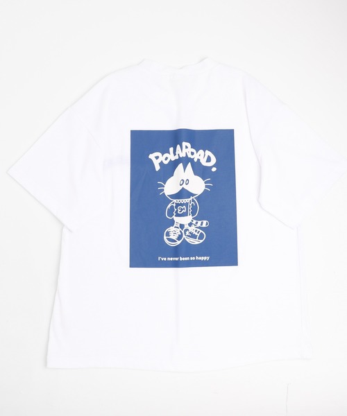 国内で当店のみ DND4DES - Striped Cat Graffiti Polo T-Shirt LEOPARD_SKULL_TEE_black.jpg