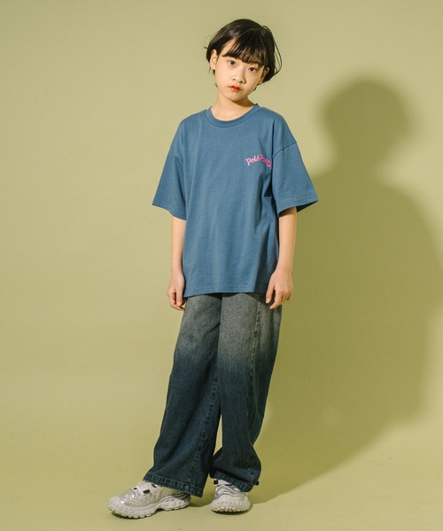 URBAN CHERRY(アーバンチェリー)の「【POLAROAD/ポーラロード】CATプリントオーバーTシャツ(Tシャツ/カットソー・キッズ・ホワイト/ブラック/ブルー・120cm/160cm/150cm/130cm/140cm)」の16枚目の写真