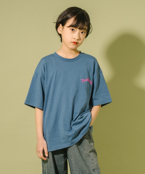 URBAN CHERRY(アーバンチェリー)の「【POLAROAD/ポーラロード】CATプリントオーバーTシャツ(Tシャツ/カットソー・キッズ・ホワイト/ブラック/ブルー・120cm/160cm/150cm/130cm/140cm)」の18枚目の写真