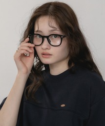 HEILIS（ヘイリス）の「ウェリントンサングラス/眼鏡 韓国 ブラック クリア トレンド フレンチシック ガーリー ノームコア 伊達眼鏡 アイウェア（メガネ）」