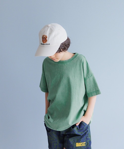 BAYFLOW（ベイフロー）の「[お散歩や通学に♪]DOG＆CAT刺繍CAP(KIDS)（キャップ・キッズ・ベージュ/アイボリー・FREE）」の5枚目の写真