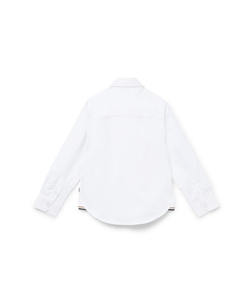 BOSS(ボス)の「キッズ レギュラーフィットシャツ コットンオックスフォード(シャツ/ブラウス・キッズ・ホワイト・100/110/140/125/114)」の2枚目の写真