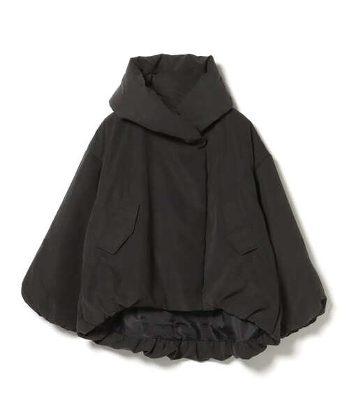 BEAMS HEART 裾バルーン フード ブルゾン BEAMS HEART（ビームス ハート） ブルゾン アウター 裾バルーン フード