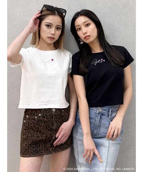 GYDA(ジェイダ)の「【メロクロコラボ】メロクロ×Gyda bijou Tシャツ(Tシャツ/カットソー・レディース・ブラック/オフホワイト・FREE)」の10枚目の写真