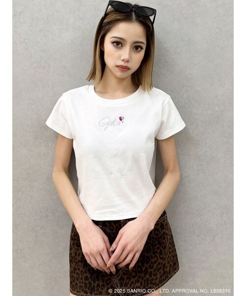 GYDA(ジェイダ)の「【メロクロコラボ】メロクロ×Gyda bijou Tシャツ(Tシャツ/カットソー・レディース・ブラック/オフホワイト・FREE)」の6枚目の写真