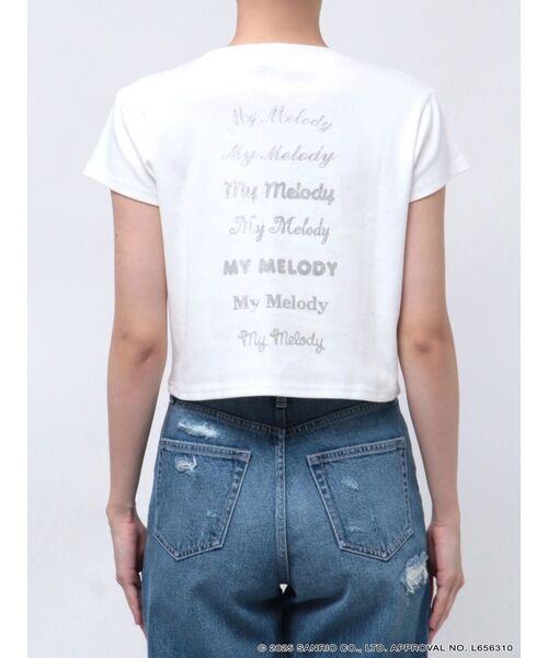 GYDA(ジェイダ)の「【メロクロコラボ】メロクロ×Gyda bijou Tシャツ(Tシャツ/カットソー・レディース・ブラック/オフホワイト・FREE)」の17枚目の写真