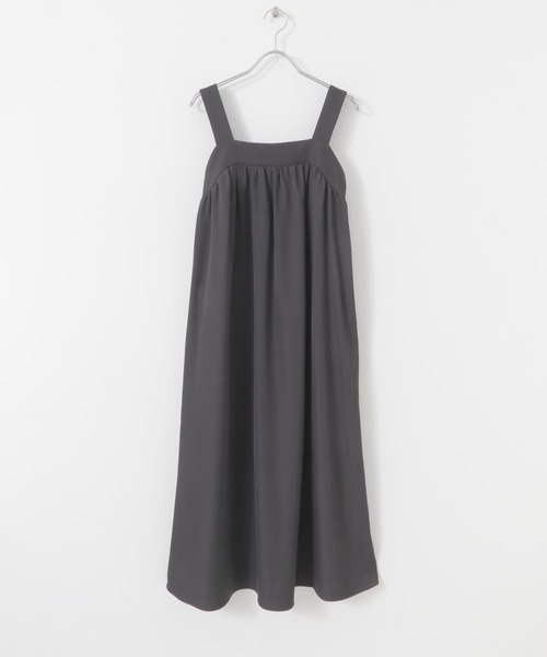 ITEMS URBANRESEARCH(アイテムズ アーバンリサーチ)の「リラックスギャザージャンスカ(ワンピース・レディース・ライトベージュ/チャコールグレー・FREE)」の16枚目の写真