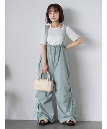 ehka sopo | サイドリボンサロペット(その他パンツ)