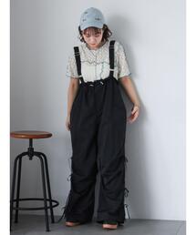 ehka sopo | サイドリボンサロペット(その他パンツ)