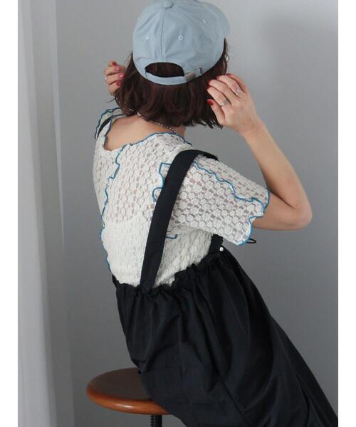 ehka sopo(エヘカソポ)の「サイドリボンサロペット(その他パンツ・レディース・ブラック/ミント/オフホワイト・F)」の19枚目の写真