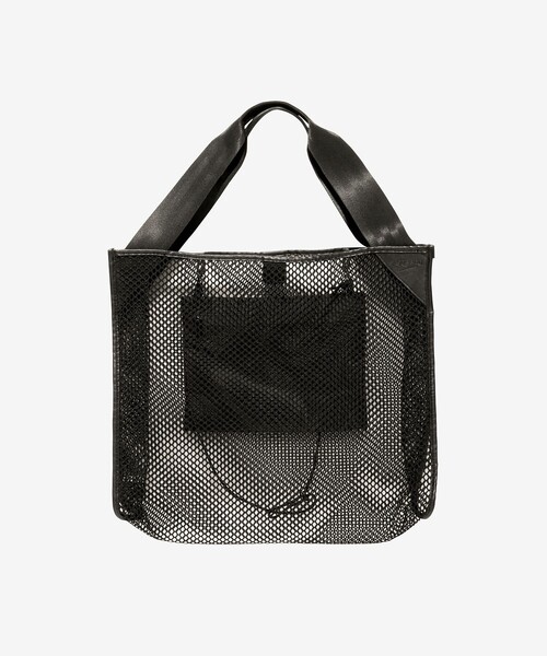 Speedo(スピード)の「【SPEEDO(スピード)】ヴォヤージュメッシュビッグトートバッグ(ショルダーバッグ・レディース・オフホワイト/ブラック・FREE)」の2枚目の写真