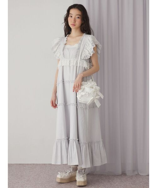 merry jenny（メリージェニー）の「ribbon ribbon pochette（ショルダーバッグ・レディース・アイボリー/ブラック・FREE）」の14枚目の写真