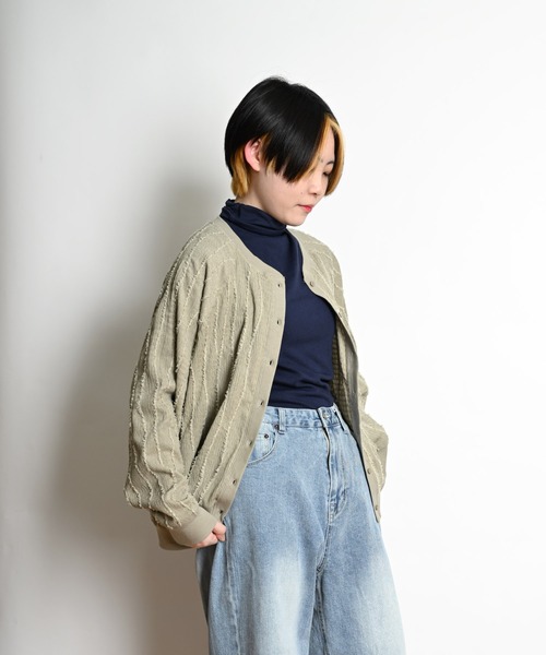 MARAI(マーライ)の「UVカット タートルネック7分袖カットソー(Tシャツ/カットソー・レディース・ライトグレー/グレー/ネイビー/ブラック/ホワイト・LL/L/M)」の17枚目の写真