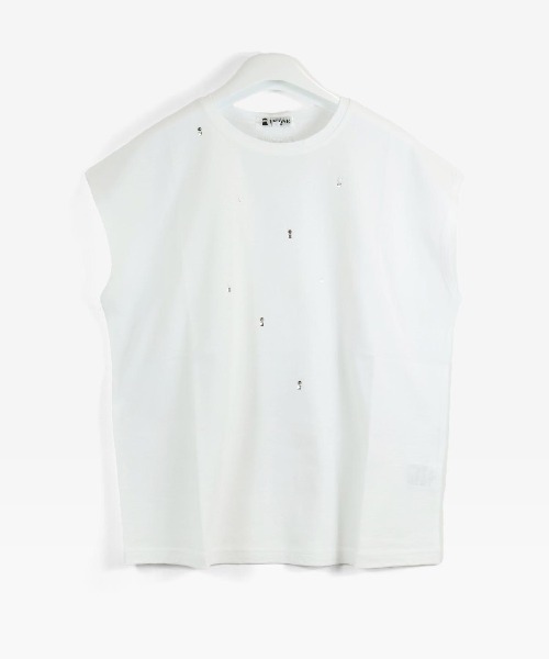 STUDIO PICONE(スタジオピッコーネ)の「コットン100%冷感プルオーバー(Tシャツ/カットソー・レディース・ピンク/ホワイト/ブラック・LL/M/L)」の2枚目の写真