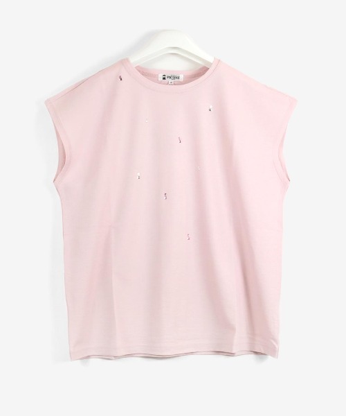 STUDIO PICONE(スタジオピッコーネ)の「コットン100%冷感プルオーバー(Tシャツ/カットソー・レディース・ピンク/ホワイト/ブラック・LL/M/L)」の3枚目の写真