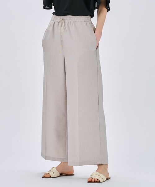 cloenc（クロエンス）の「◆【UVカット／接触冷感／セットアップ／手洗い可】ドライタッチイージーワイドパンツ（その他パンツ・レディース・グレー/スミクロ/ダークブラウン・03/02/01）」の4枚目の写真