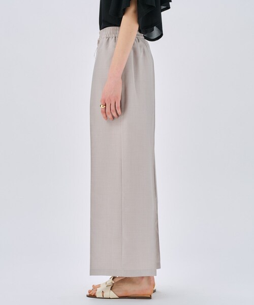cloenc（クロエンス）の「◆【UVカット／接触冷感／セットアップ／手洗い可】ドライタッチイージーワイドパンツ（その他パンツ・レディース・グレー/スミクロ/ダークブラウン・03/02/01）」の6枚目の写真