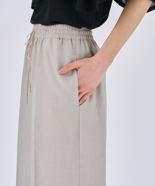cloenc（クロエンス）の「◆【UVカット／接触冷感／セットアップ／手洗い可】ドライタッチイージーワイドパンツ（その他パンツ・レディース・グレー/スミクロ/ダークブラウン・03/02/01）」の10枚目の写真