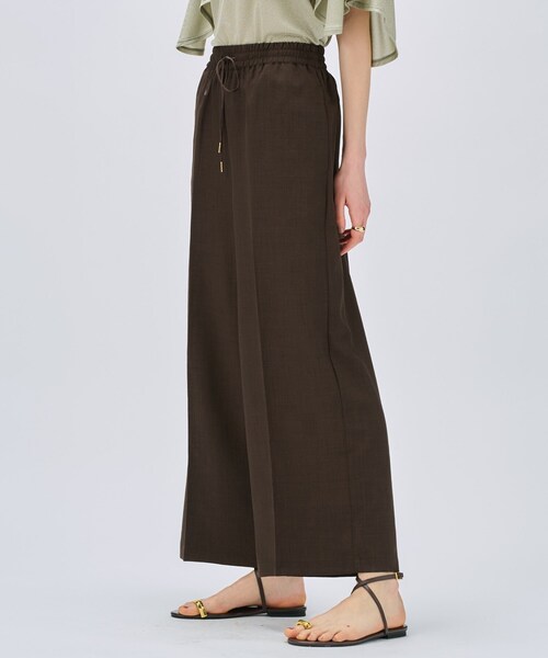 cloenc（クロエンス）の「◆【UVカット／接触冷感／セットアップ／手洗い可】ドライタッチイージーワイドパンツ（その他パンツ・レディース・グレー/スミクロ/ダークブラウン・03/02/01）」の15枚目の写真