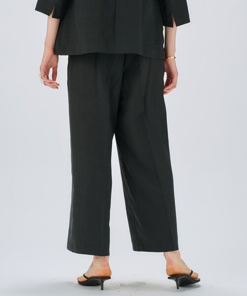 cloenc（クロエンス）の「◆【UVカット／接触冷感／セットアップ／手洗い可】ドライタッチイージーワイドパンツ（その他パンツ・レディース・グレー/スミクロ/ダークブラウン・03/02/01）」の21枚目の写真