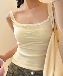 キャミソール（ホワイト/白色系・刺繍）ファッション通販 - ZOZOTOWN