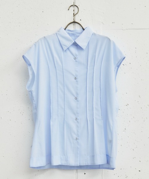 ドゥ アルシーヴ（Doux archives）/ピンタックフレンチブラウス セール】ピンタックフレンチブラウス（シャツ/ブラウス）｜DOUX