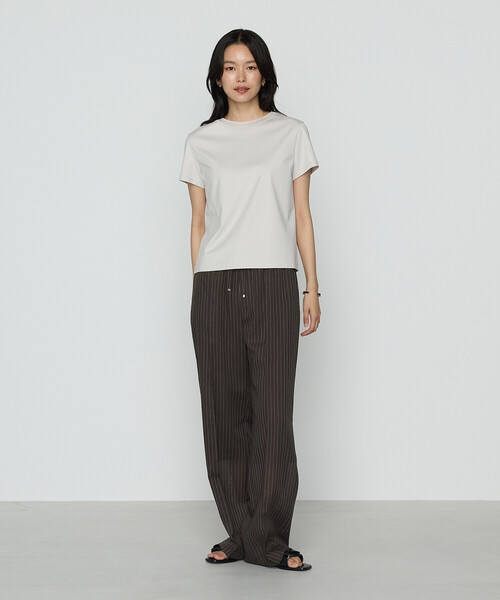 COMME CA(コムサ)の「コヒノールスムース ニット付きTシャツ(Tシャツ/カットソー・レディース・グレイッシュベージュ/ブルー/ブラック/ホワイト・9号/11号)」の10枚目の写真
