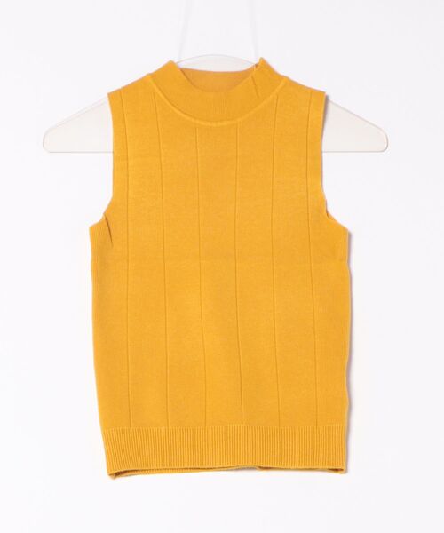 STYLEBLOCK(スタイルブロック)の「ノースリーブリブニット(ニット/セーター・レディース・ブラック/ベージュ系その他/ホワイト/グリーン/ピンク/ダークブラウン/レッド/イエロー/グレー/ブルー/ライトブラウン・FREE)」の9枚目の写真
