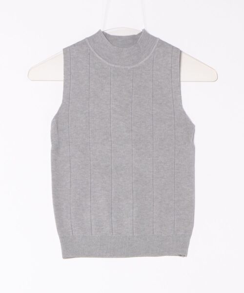 STYLEBLOCK(スタイルブロック)の「ノースリーブリブニット(ニット/セーター・レディース・ブラック/ベージュ系その他/ホワイト/グリーン/ピンク/ダークブラウン/レッド/イエロー/グレー/ブルー/ライトブラウン・FREE)」の15枚目の写真