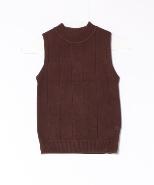STYLEBLOCK(スタイルブロック)の「ノースリーブリブニット(ニット/セーター・レディース・ブラック/ベージュ系その他/ホワイト/グリーン/ピンク/ダークブラウン/レッド/イエロー/グレー/ブルー/ライトブラウン・FREE)」の16枚目の写真