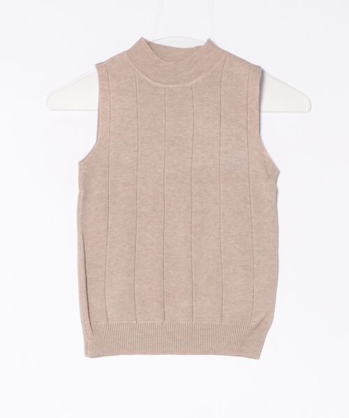 STYLEBLOCK(スタイルブロック)の「ノースリーブリブニット(ニット/セーター・レディース・ブラック/ベージュ系その他/ホワイト/グリーン/ピンク/ダークブラウン/レッド/イエロー/グレー/ブルー/ライトブラウン・FREE)」の17枚目の写真