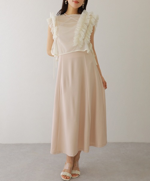 Lace Ladies(レースレディース)の「ソリッドカラー バックスリット キャミソール マキシ ワンピース(ワンピース・レディース・ピンク/グレー/ブラウン/ブラック・S/FREE)」の22枚目の写真