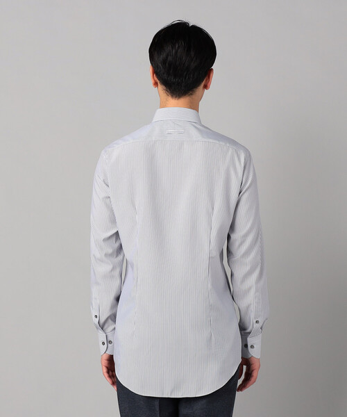 COMME CA MEN(コムサメン)の「COOL MAX ストライプ レギュラーカラーシャツ(シャツ/ブラウス・メンズ・ネイビー/ブルー・XL/L/M/S)」の12枚目の写真