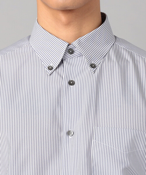 COMME CA MEN(コムサメン)の「COOL MAX ストライプ レギュラーカラーシャツ(シャツ/ブラウス・メンズ・ネイビー/ブルー・XL/L/M/S)」の13枚目の写真