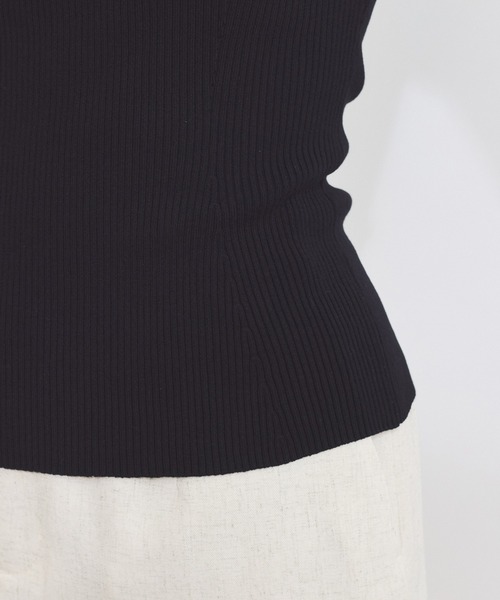 VIS（ビス）の「ワイドスクエアネックニット（ニット/セーター・レディース・ピンク/ベージュ系その他/ホワイト/ブラック・FREE）」の13枚目の写真