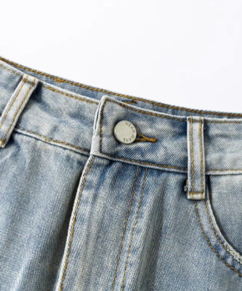 LA POMME petit(ラポミ・プチ)の「Lace Piping Denim Skirt(デニムスカート・レディース・ブルー・SMALL/MEDIUM/LARGE)」の5枚目の写真