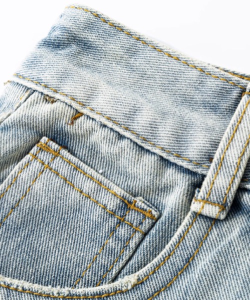 LA POMME petit(ラポミ・プチ)の「Lace Piping Denim Skirt(デニムスカート・レディース・ブルー・SMALL/MEDIUM/LARGE)」の4枚目の写真