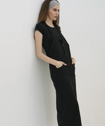 セール】SHEER PLAID FLARE ONEPIECE（ワンピース）｜CLANE（クラネ