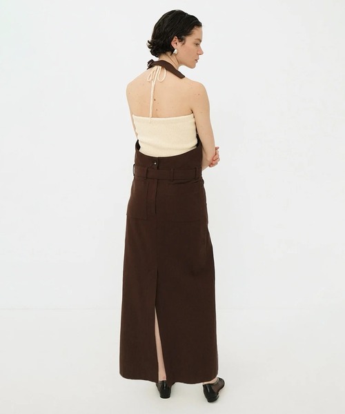 CLANE HALTERNECK LOWWAISTONEPIECE ブラウン セール】HALTER NECK LOW WAIST ONEPIECE（ワンピース）｜CLANE