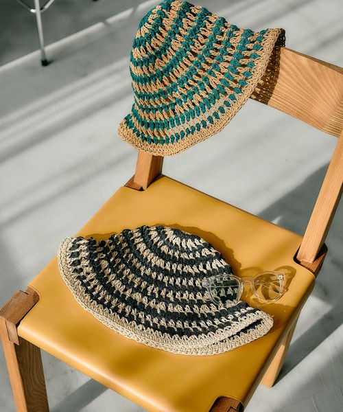 LEPSIM(レプシィム)の「雑材MIXハット 326350(ハット・レディース・グリーン/ブラック・ONE SIZE)」の11枚目の写真