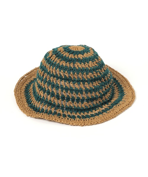 LEPSIM(レプシィム)の「雑材MIXハット 326350(ハット・レディース・グリーン/ブラック・ONE SIZE)」の9枚目の写真