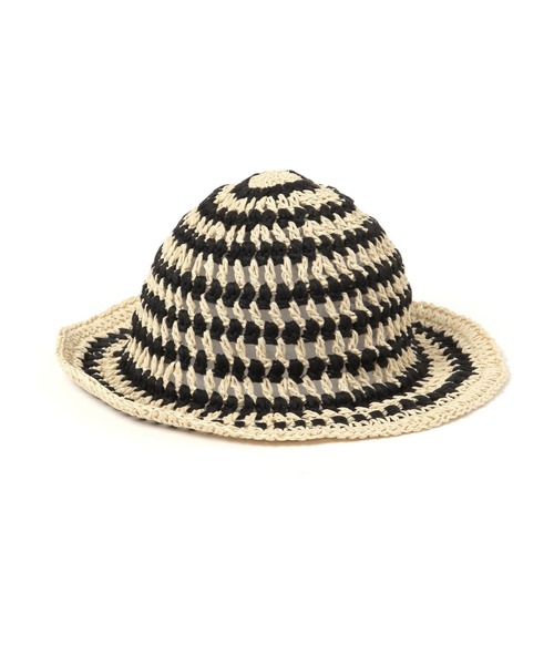 LEPSIM(レプシィム)の「雑材MIXハット 326350(ハット・レディース・グリーン/ブラック・ONE SIZE)」の7枚目の写真