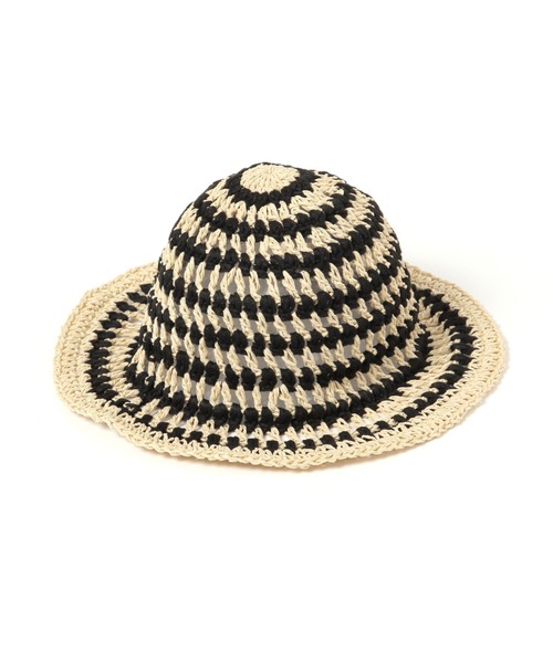 LEPSIM(レプシィム)の「雑材MIXハット 326350(ハット・レディース・グリーン/ブラック・ONE SIZE)」の6枚目の写真