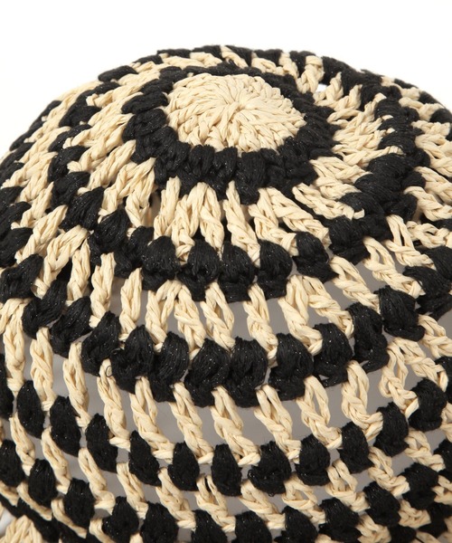 LEPSIM(レプシィム)の「雑材MIXハット 326350(ハット・レディース・グリーン/ブラック・ONE SIZE)」の3枚目の写真