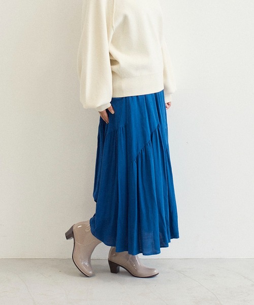 Pitti（ピッティ）の「【WEB限定】バックルベルトレインショートブーツ（ブーツ・レディース・ネイビー/ブラック/デザートカモ・LL/L/M/S）」の21枚目の写真