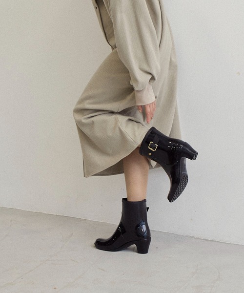 WEB限定】バックルベルトレインショートブーツ（ブーツ）｜Pitti