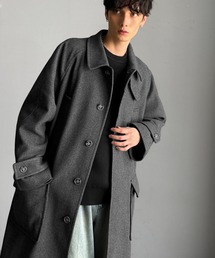 Classical Origin(クラシカルオリジン)の【Classical Origin】「上品さ、極まる」。ロング丈比翼2way衿ステンカラーコート/Long-length concealed 2way bal collar coat(ステンカラーコート)