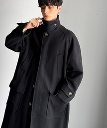 Classical Origin(クラシカルオリジン)の【Classical Origin】「上品さ、極まる」。ロング丈比翼2way衿ステンカラーコート/Long-length concealed 2way bal collar coat(ステンカラーコート)