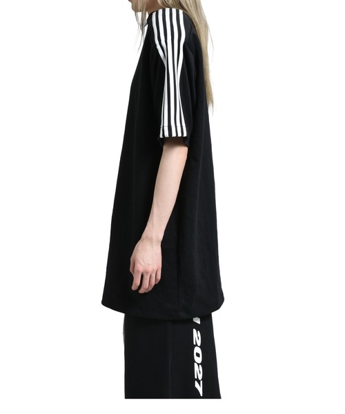 YORI SPORT（ヨリスポーツ）の「5STRIPE PADDED T-SHIRT(EXCLUSIVE)（Tシャツ/カットソー・メンズ・ブラック・MEDIUM/X-SMALL/SMALL）」の3枚目の写真